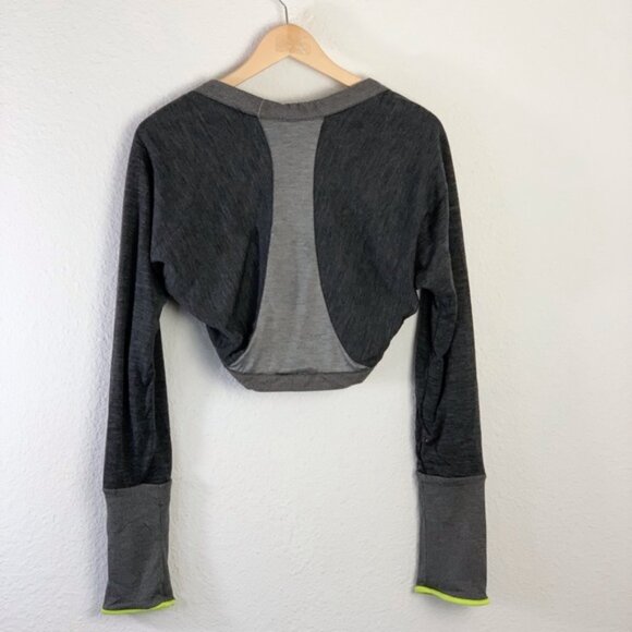 Moxie Cycling Heather Gray Merino Wool Jacket Sz L - Picture 7 of 7